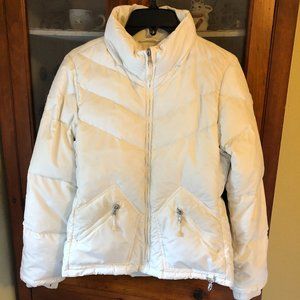 J. Crew Women's Cream Puffer Jacket